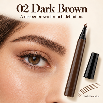 Waterproof Four-tip Beard and Eyebrow Pen