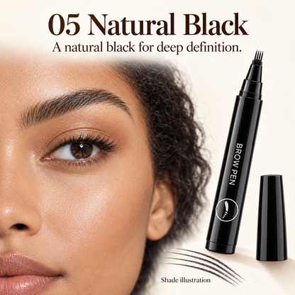 Waterproof Four-tip Beard and Eyebrow Pen