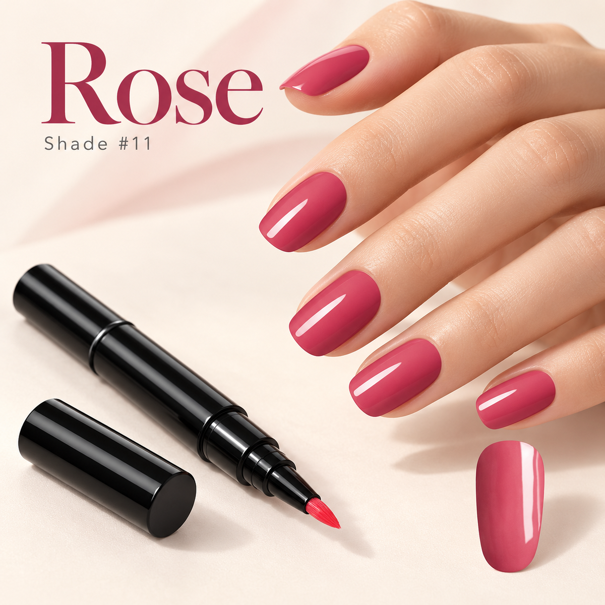 Long-Lasting DIY Manicure Pen with Precision Tip