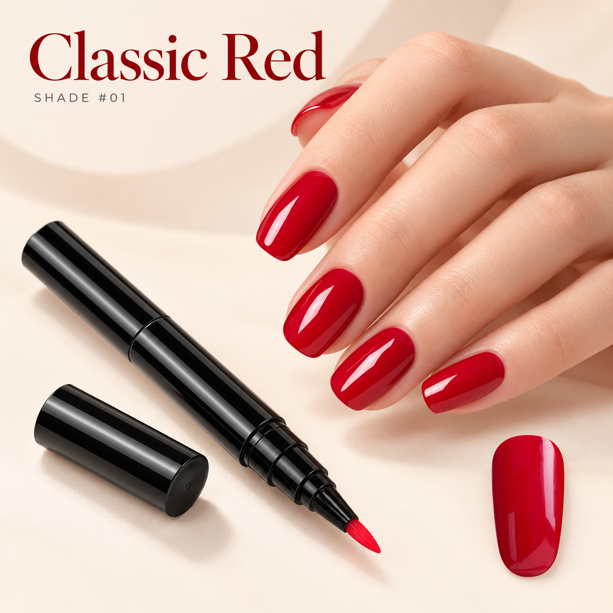 Long-Lasting DIY Manicure Pen with Precision Tip