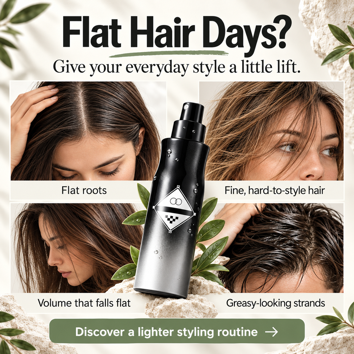 Hair Leave-In Volumizing Styling Spray