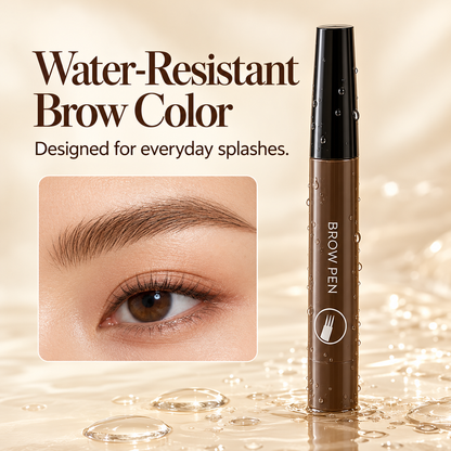 Waterproof Four-tip Beard and Eyebrow Pen