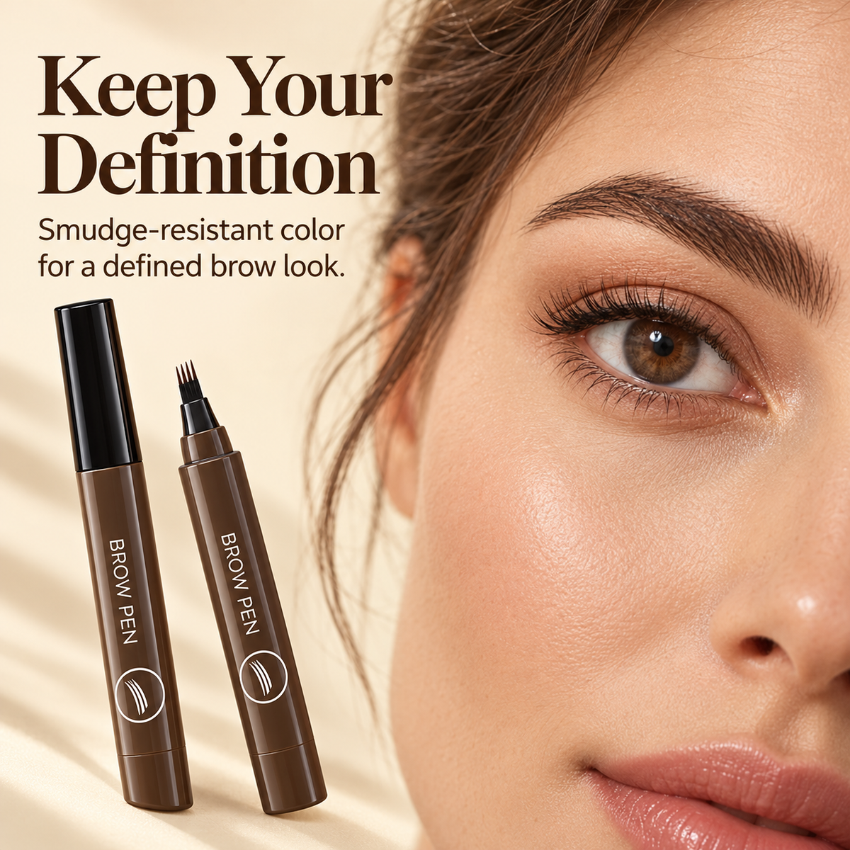 Waterproof Four-tip Beard and Eyebrow Pen