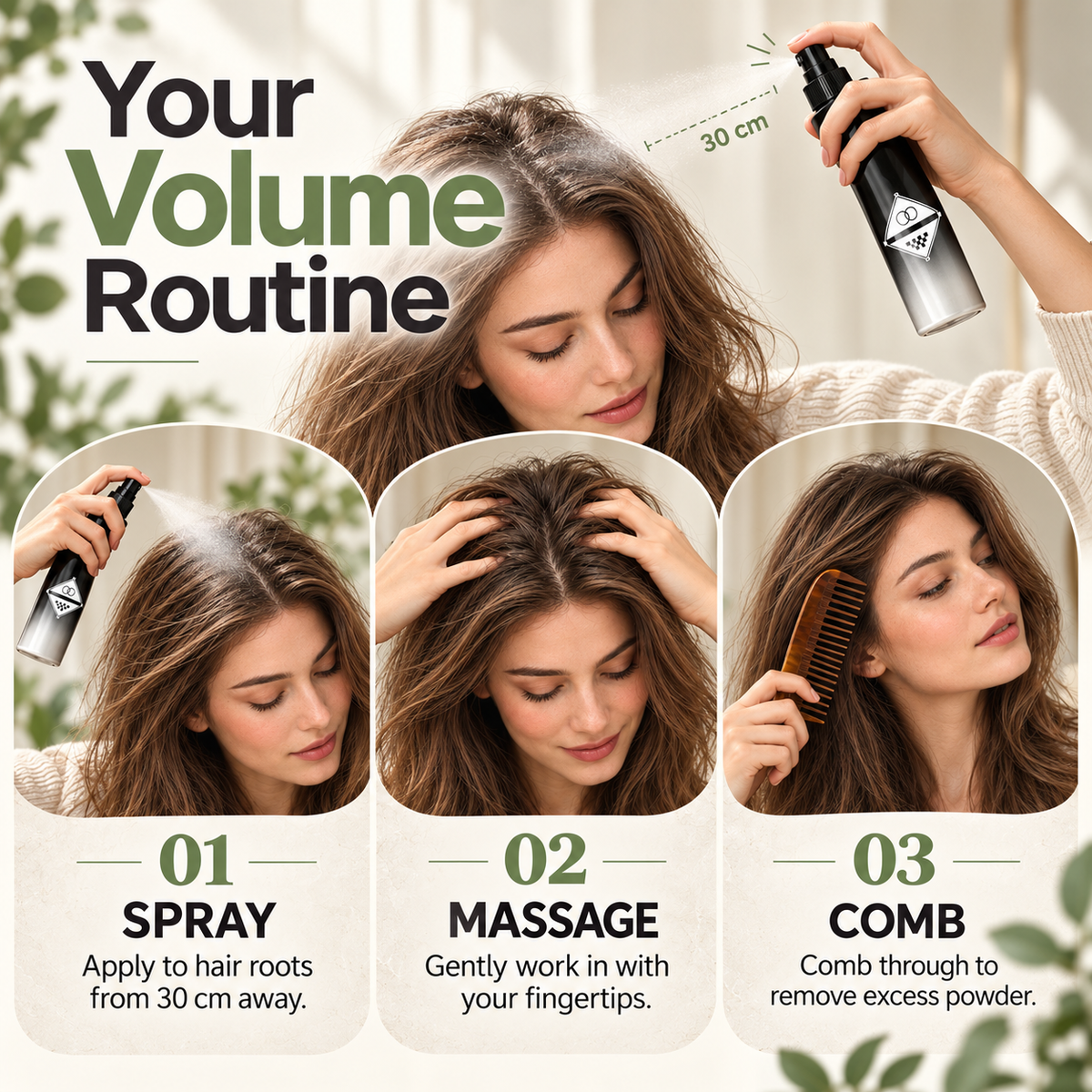 Hair Leave-In Volumizing Styling Spray