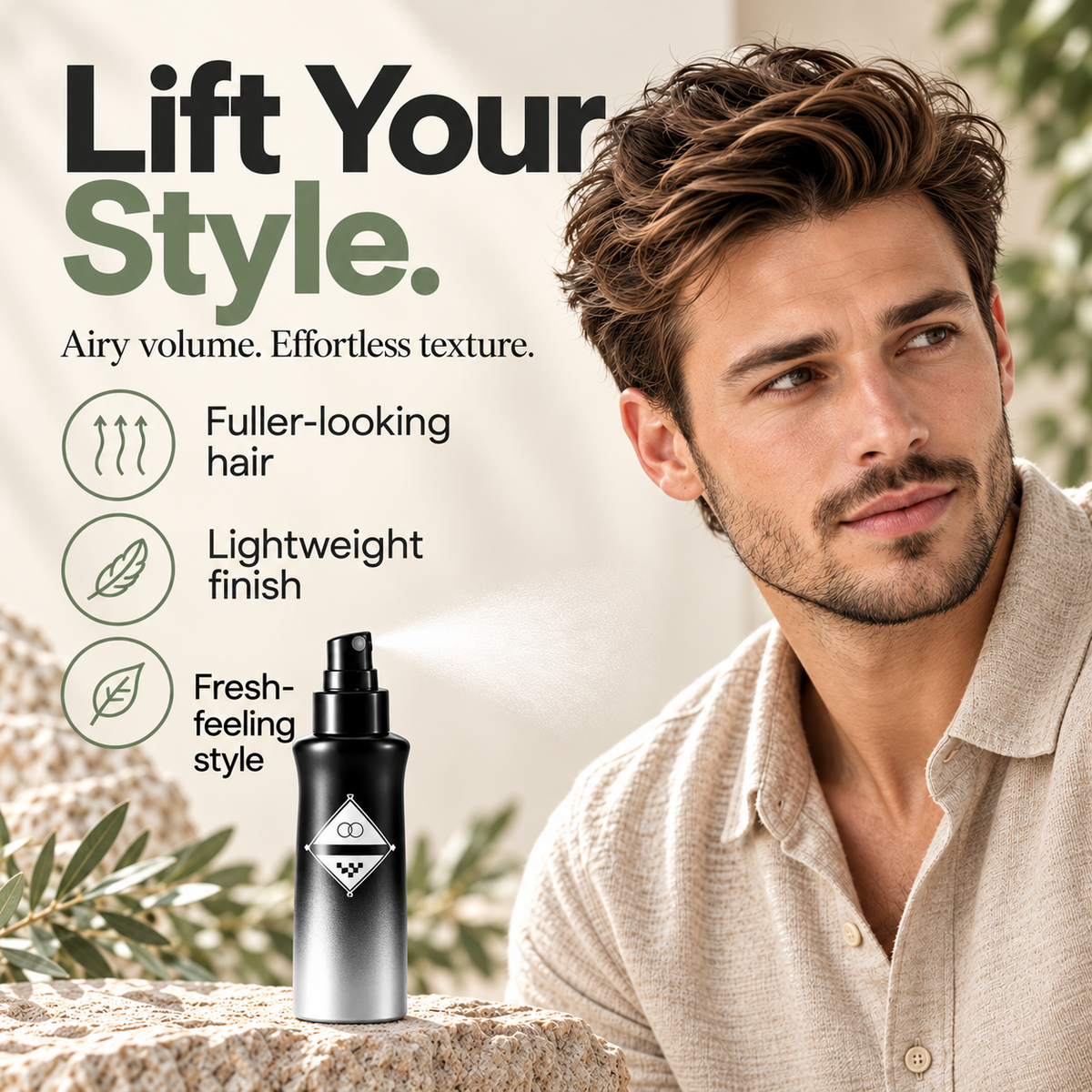 Hair Leave-In Volumizing Styling Spray