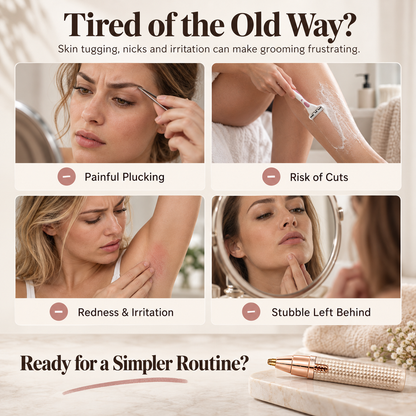 Portable Electric Eyebrow Trimmer – Interchangeable Heads