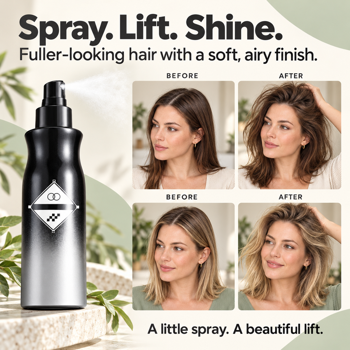 Hair Leave-In Volumizing Styling Spray