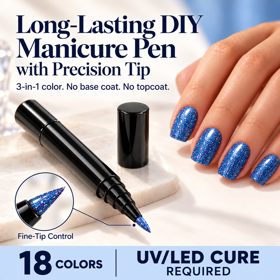 Long-Lasting DIY Manicure Pen with Precision Tip