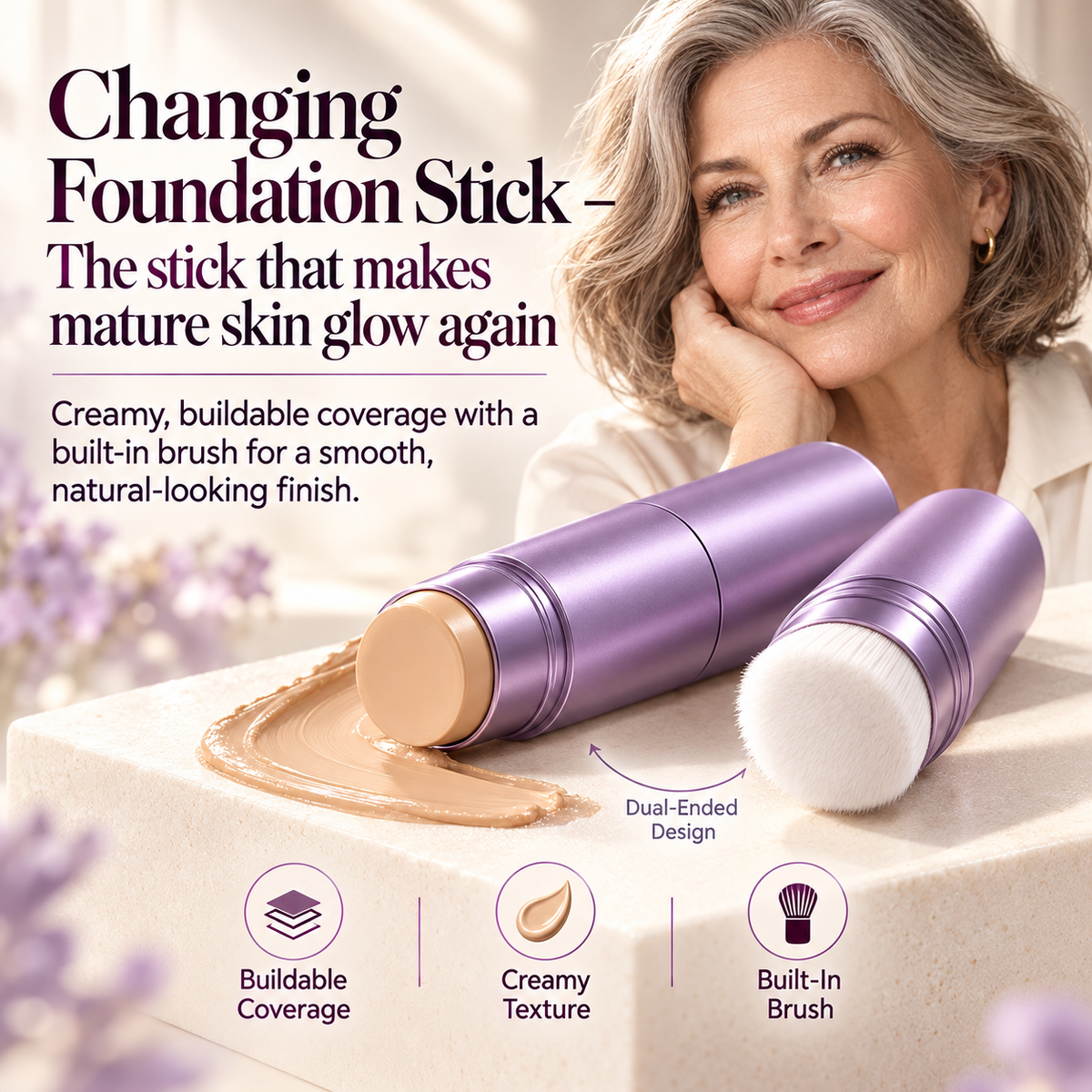 Changing Foundation Stick – The stick that makes mature skin glow again