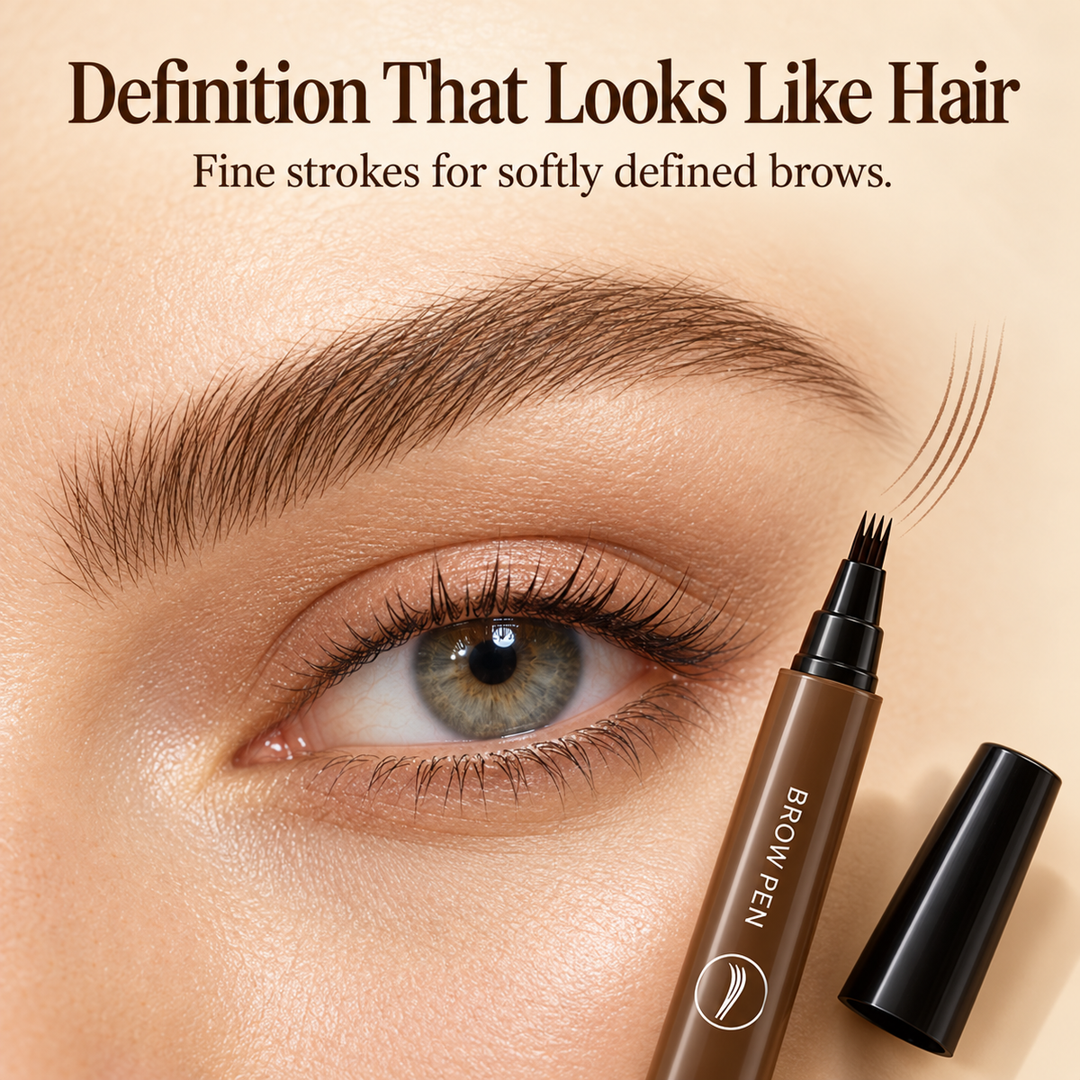 Waterproof Four-tip Beard and Eyebrow Pen