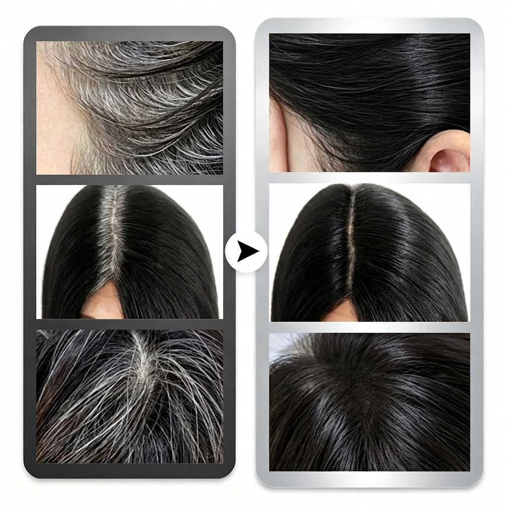 Instant Hair Color Stick – Built-In Comb & Gray Coverage