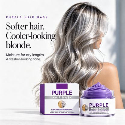 Purple Hair Mask – Tone Balancing & Moisturizing Care for Blonde and Bleached Hair