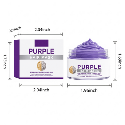 Purple Hair Mask – Tone Balancing & Moisturizing Care for Blonde and Bleached Hair