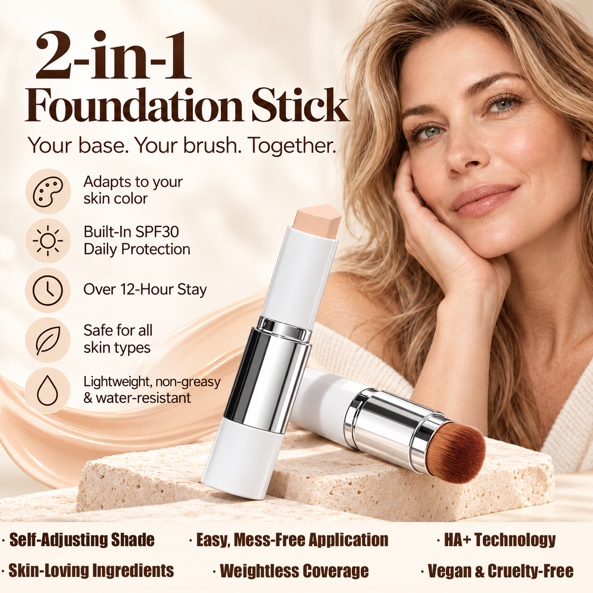 Korean Color-Changing Foundation stick