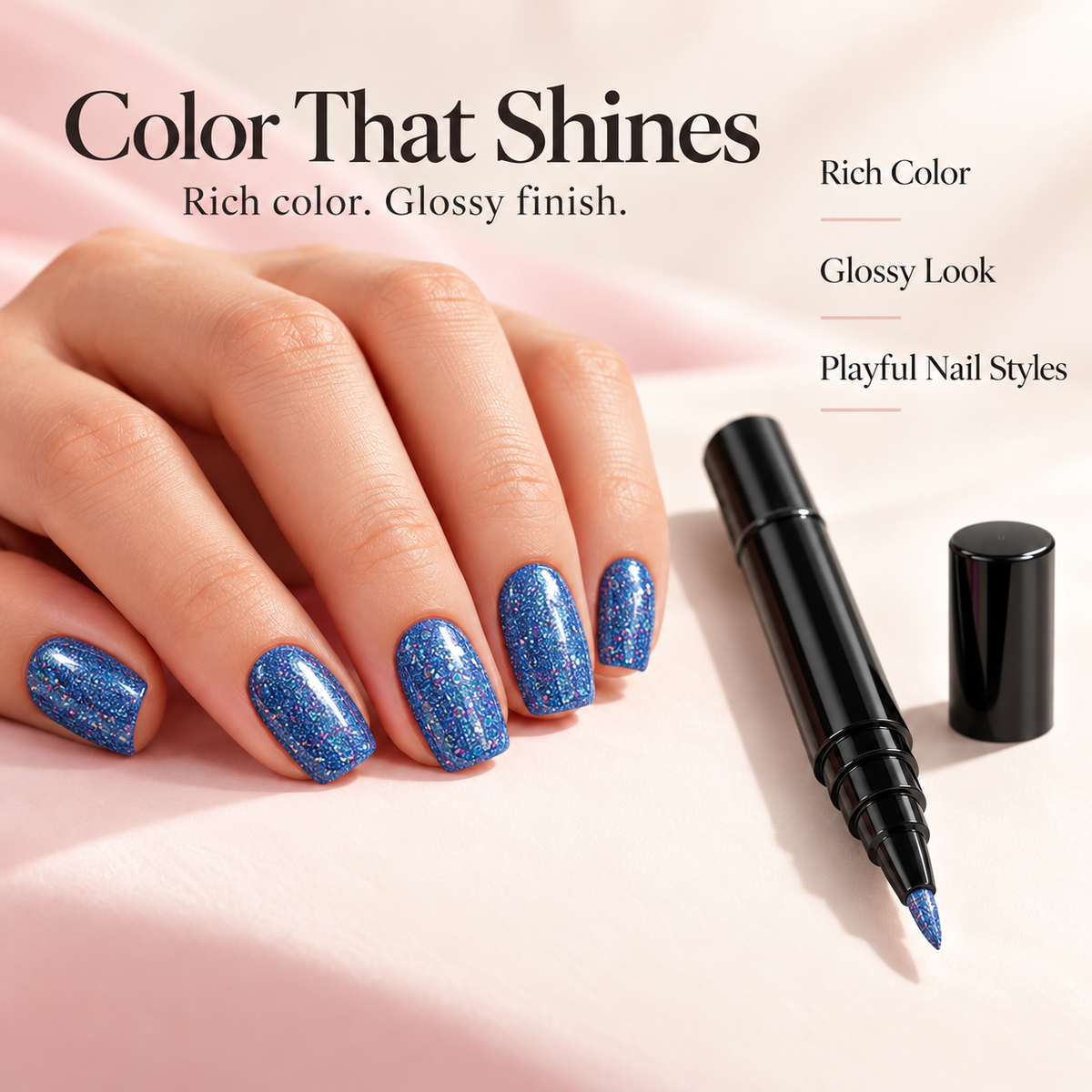 Long-Lasting DIY Manicure Pen with Precision Tip